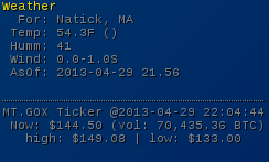 example of mt gox ticker results in conky