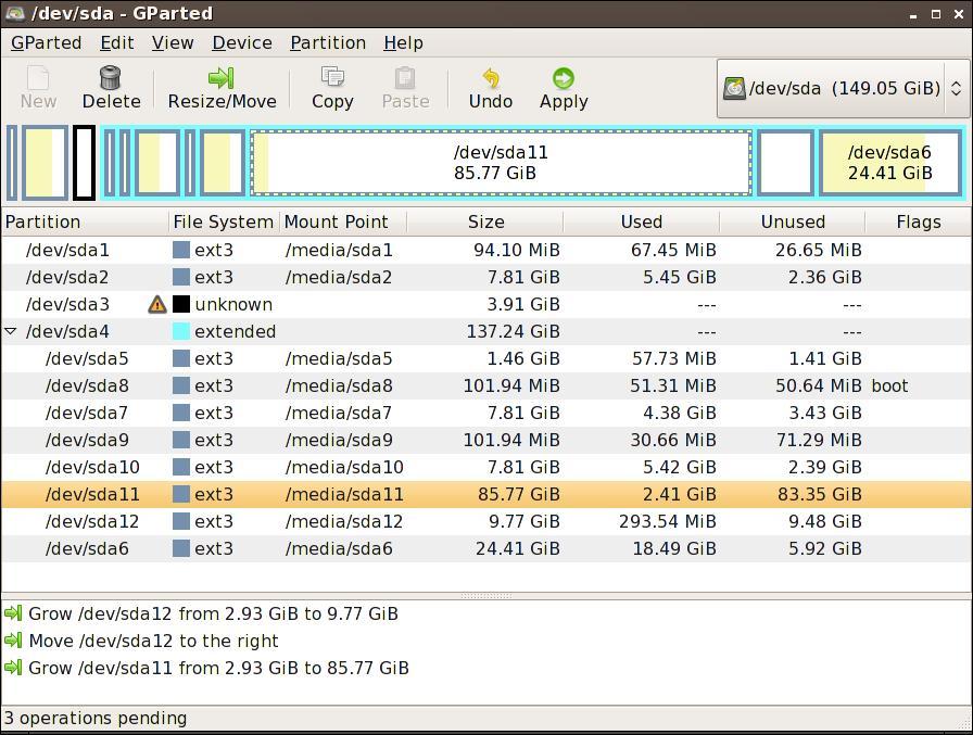 Illustration 2 - New partition layout